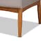Baxton Studio Riordan Mid-Century Grey Fabric and Walnut Brown Finished Wood 2-PC Dining Nook Banquette Set 186-11355-Zoro - alternate 2
